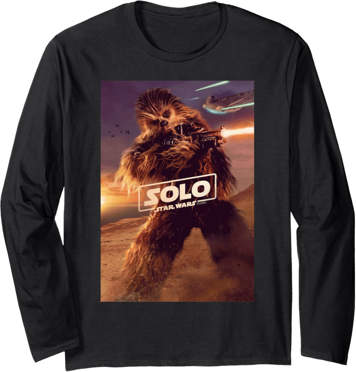 Han Solo Movie Chewie Solo Movie Poster Langarmshirt