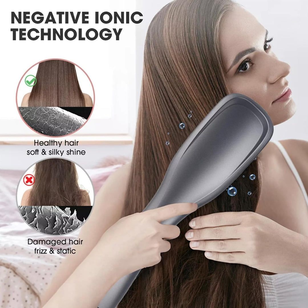 Lalano`S Cosmetics 3-in-1 Profi-Haartrockner &amp; Glättbürste, 1200 W, Keramik-Ionen-Technologie, 3 Tem