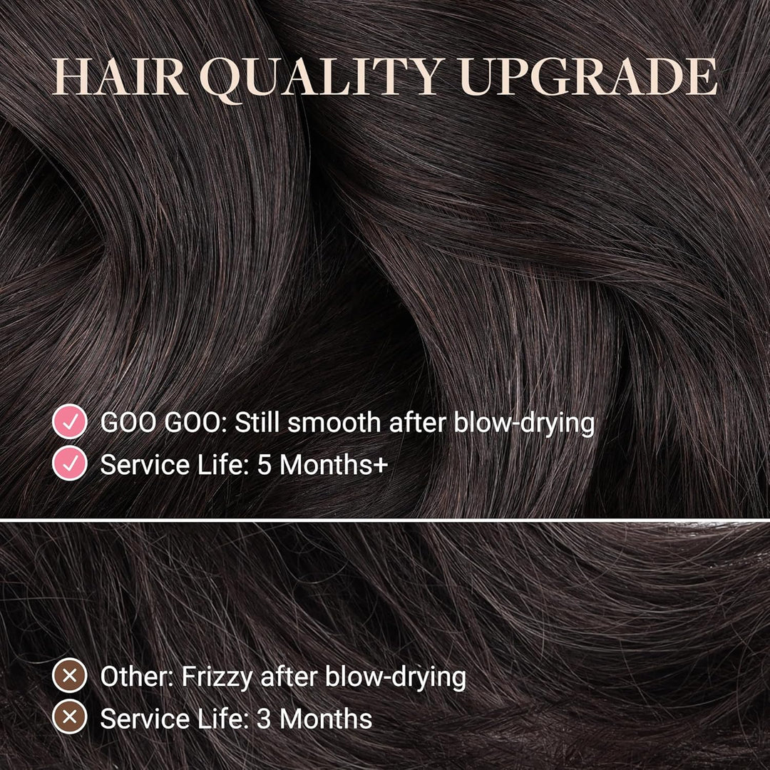 GOO GOO Tape in Extensions Echthaar, Tape Extensions Echthaar, 60cm 50g 20pcs, Extensions Echthaar,