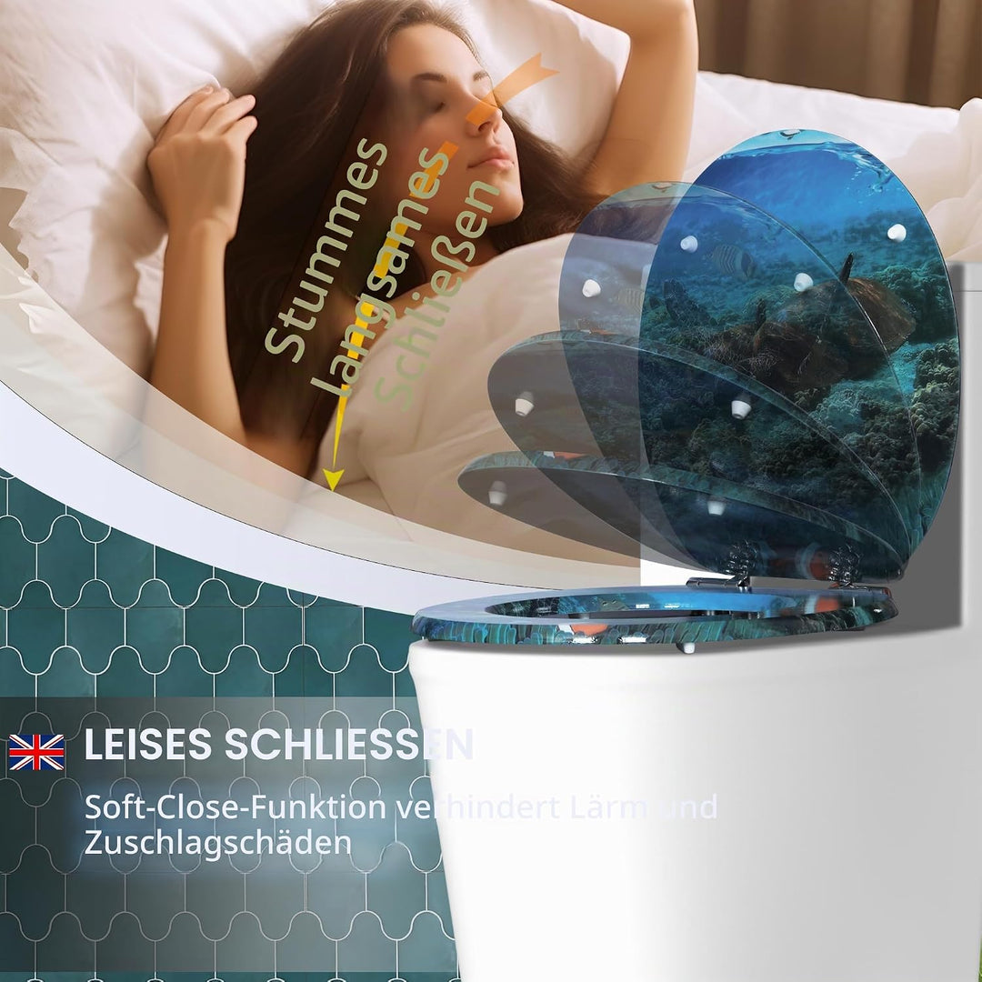 SINOBATH WC Sitz mit Absenkautomatik, viele schöne WC Sitze zur Auswahl, hochwertige und stabile Qua