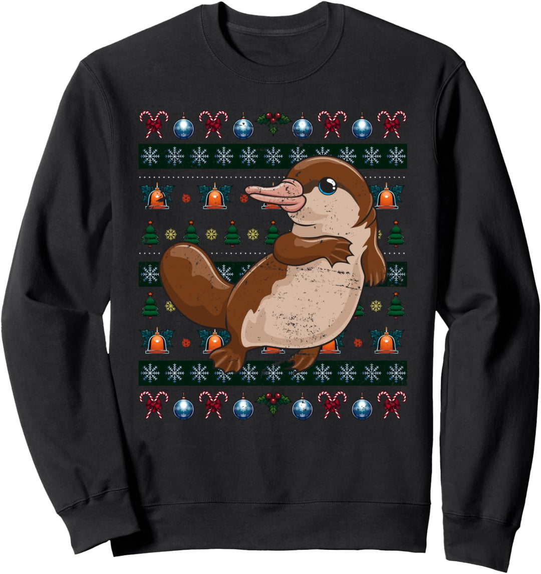 Australien Weihnachten Geschenk Ugly Christmas Schnabeltier Sweatshirt