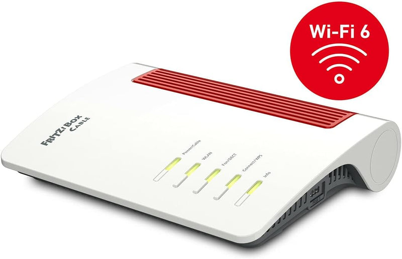 AVM FRITZ!Box 6660 Cable (DOCSIS-3.1-Kabelmodem, 2x2 WLAN AX (Wi-Fi 6) mit 2.400 MBit/s (5 GHz) und