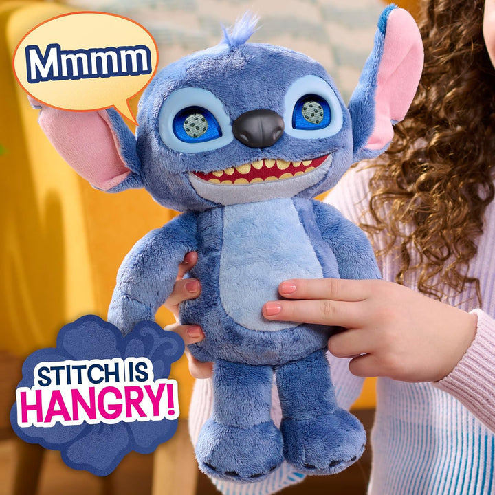 Just Play Disney Stitch Many Moods 34,3 cm grosses interaktives Plüschtier, 50+ Soundeffekte und Spr