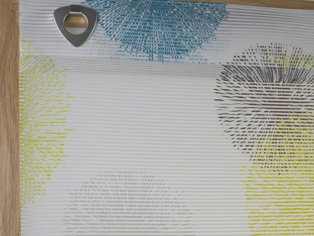 Clever-Kauf-24 Magnetrollo Rawlins grün inkl. Haken | Raffrollo mit Magnetraffung | Gardine ohne Boh