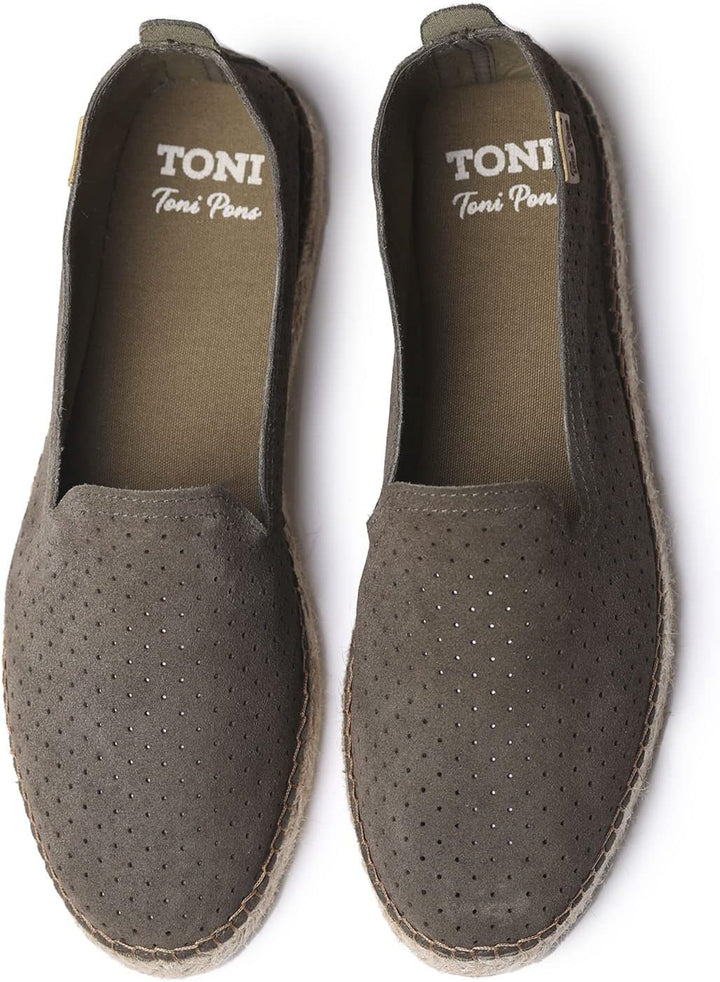 Toni Pons DAN-AY - Espadrille für Herren Wildleder. 39 EU Khaki, 39 EU Khaki