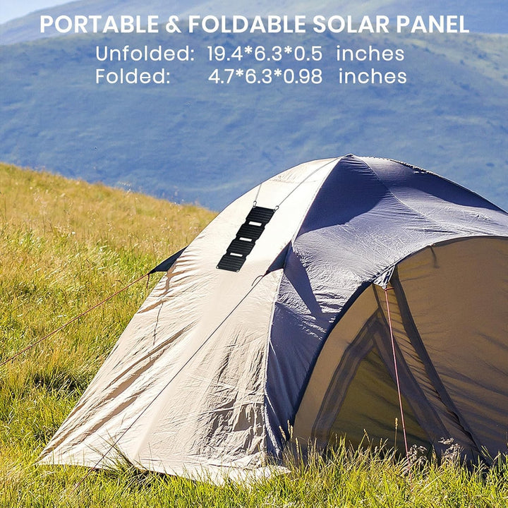FlexSolar 10W Tragbares Solarpanel USB-A, IP67 wasserdicht & robust, mobiles Laden für Smartphones,