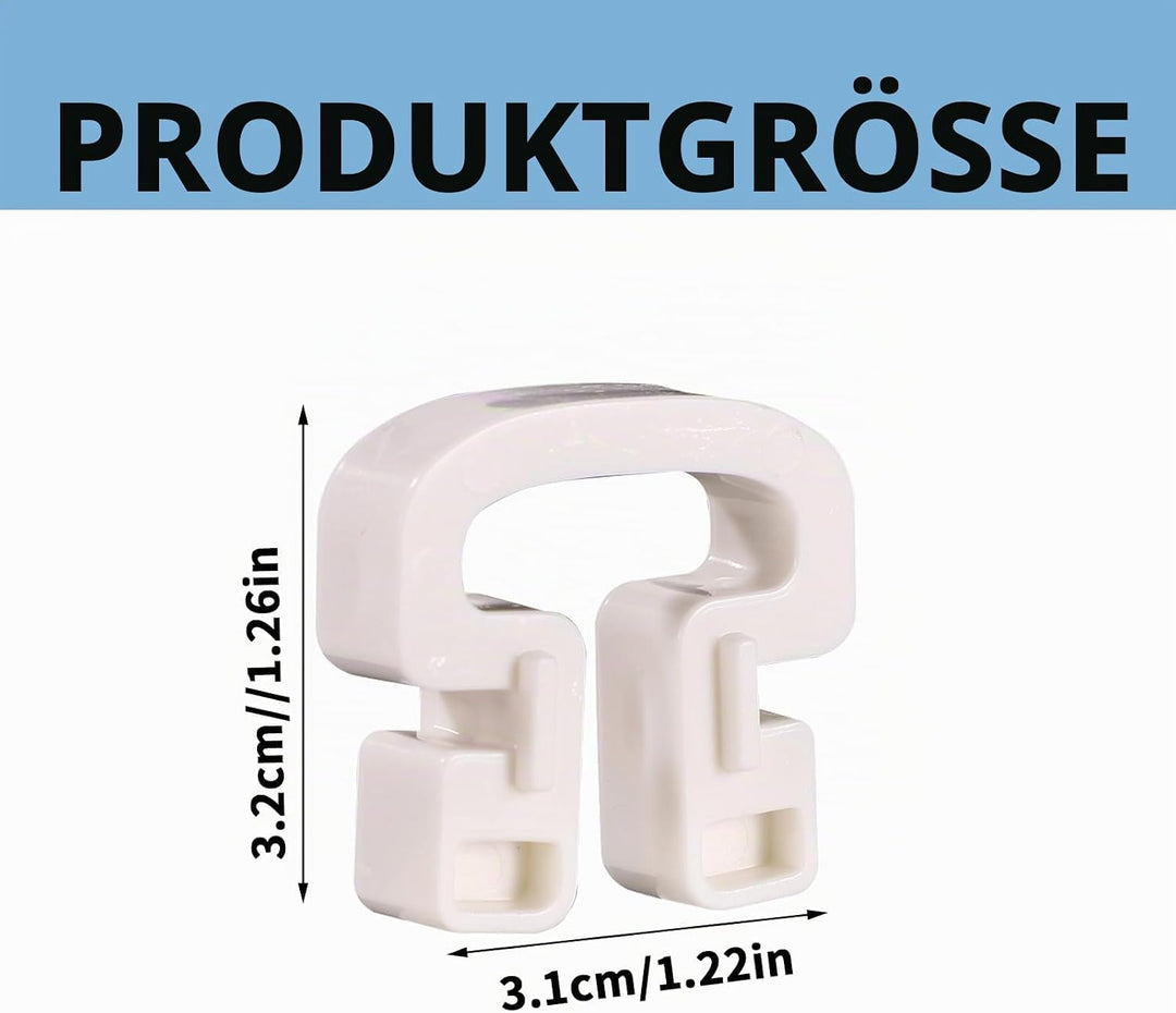 30 STK Fussballnetz Clips, Hufeisenform Kunststoff Fussballtornetz Clips Fussballtor Halterungen Zub