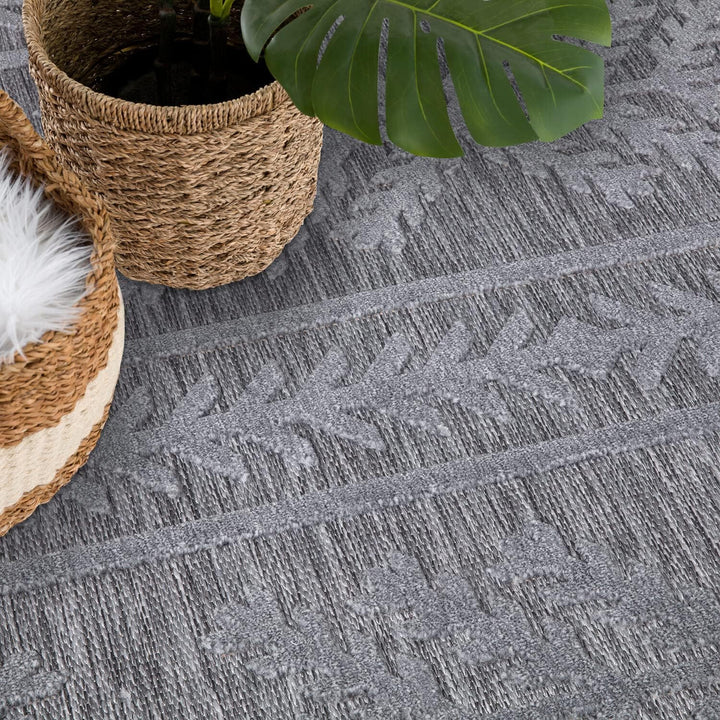 carpet city In-&amp; Outdoor Teppich - 120x170 cm - für Innen-&amp; Aussenbereich - Wetterfest Balkon-Teppic