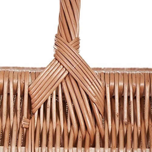 Weidenkorb für Kaminholz, oval, 60 x 48 cm, Höhe: 35/48 cm, Natur) 60x48 H: 35/48 Natur, 60x48 H: 35