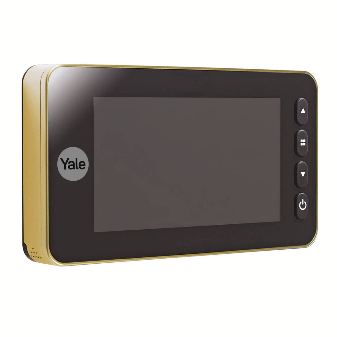 Yale Digital Door Viewer Auto Imaging -5800 - Gold - Nimmt Bilder/Videos auf - integrierte Türklinge