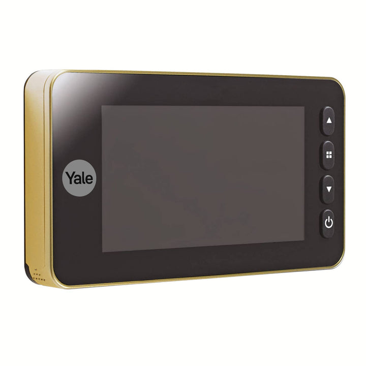 Yale Digital Door Viewer Auto Imaging -5800 - Gold - Nimmt Bilder/Videos auf - integrierte Türklinge