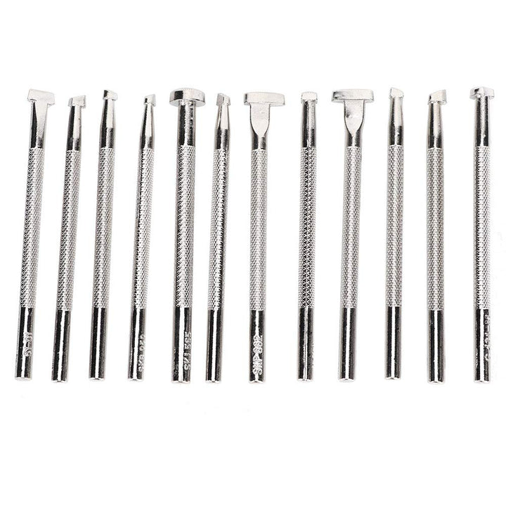 HEEPDD 12 STÜCKE Leder Stempel Werkzeug, Leder Gravur und Prägewerkzeuge Verschiedene Form Stempel P