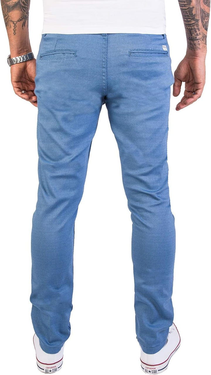 Rock Creek Herren Chino Hose Slim Fit Business Hosen RC-2154 34W / 32L Himmelblau, 34W / 32L Himmelb
