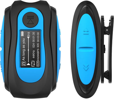 AGPTEK IPX8 Wasserdicht MP3 Player, 8GB HiFi MP3 Musik Player zum Schwimmen und Laufen, mit wasserdi