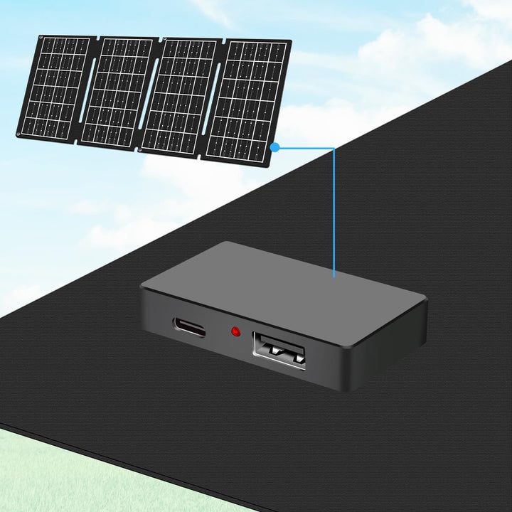 LogiLink PA0340 - faltbares/ausklappbares Solarpanel für Unterwegs mit max. Leistung von 15W, inkl.