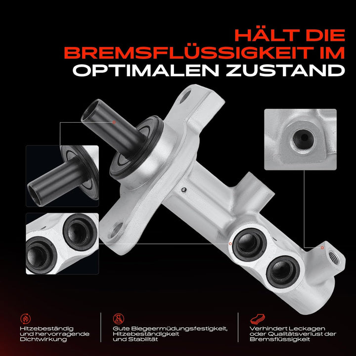 Frankberg Hauptbremszylinder Bremszylinder Kompatibel mit Civic VI Aerodeck MB MC 1.4L 1.5L 1.6L 199