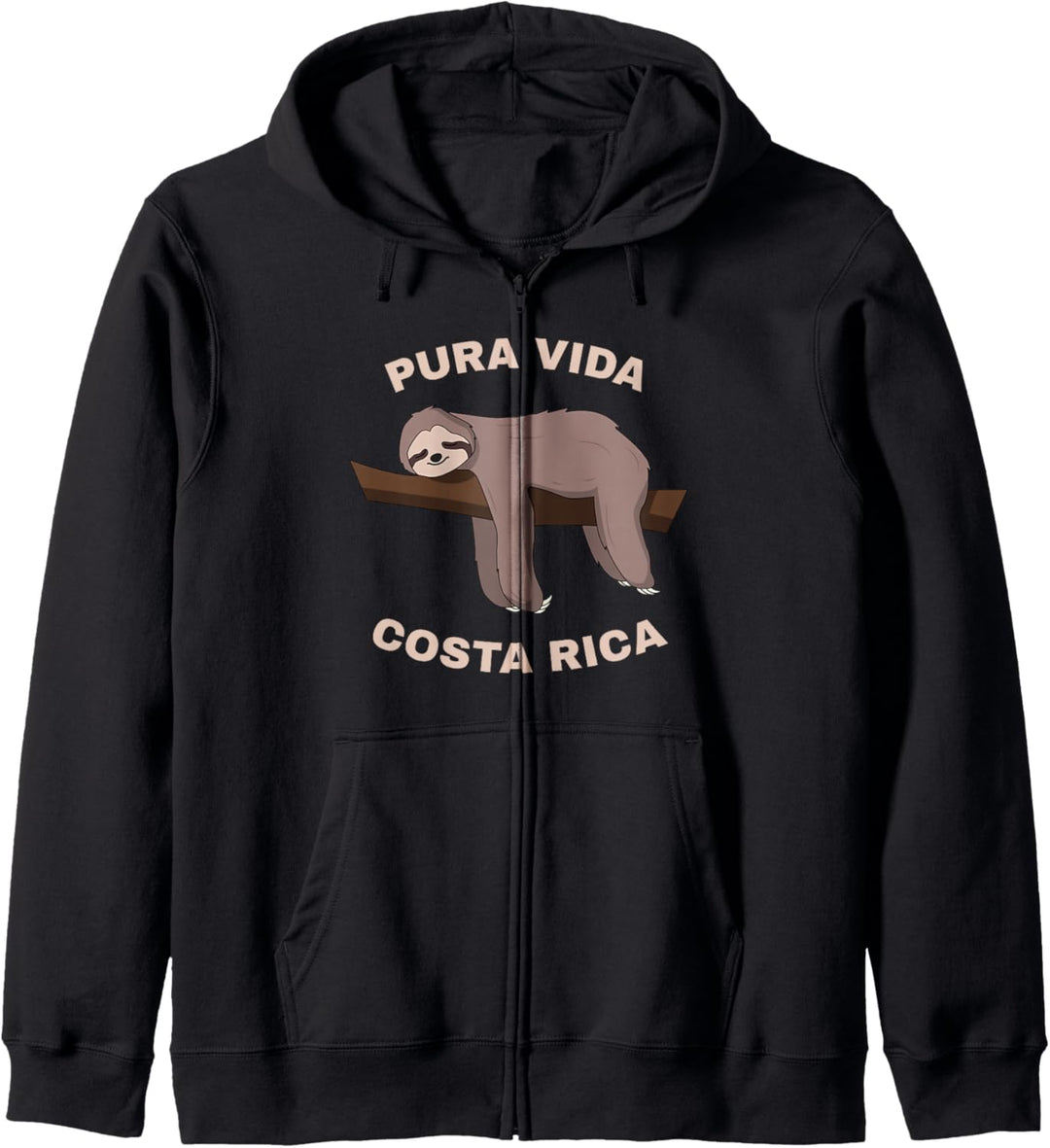 Pura Vida Costa Rica - Cooles Costa Rica Faultier Kapuzenjacke