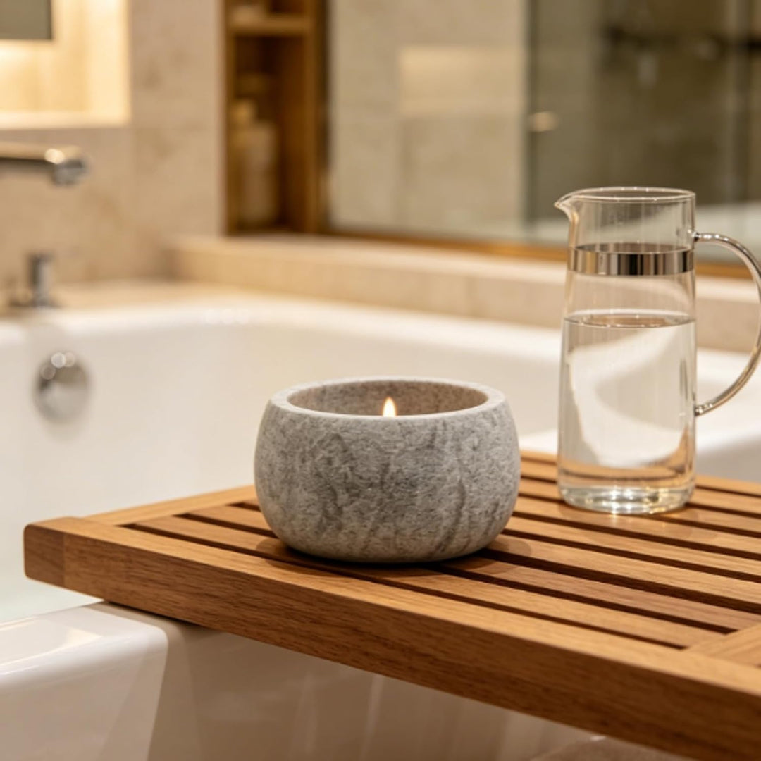 Sauna Aromaschale aus Sauna zubehör - 10,5 x 6 cm Saunazubehör, Verdampferschale Sauna aus Granit, f