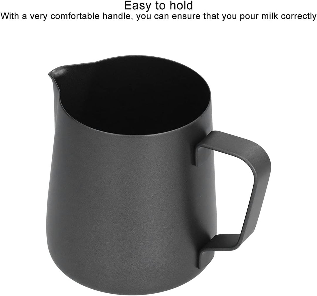 400ml Edelstahl Milchkrug Aufschäumen, Aufschäumen Krug Kaffee Milchaufschäumen Krug Tasse Milchkann