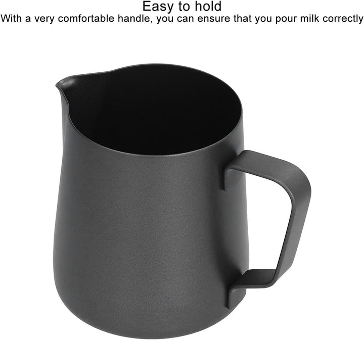 400ml Edelstahl Milchkrug Aufschäumen, Aufschäumen Krug Kaffee Milchaufschäumen Krug Tasse Milchkann
