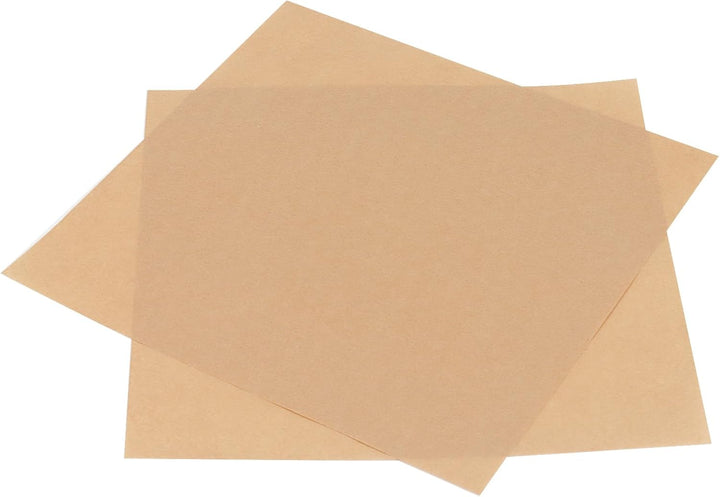 500 Stück Backpapier Quadratisch, 30 x 30 cm, Antihaft, Fettdicht, Braunes Pergamentpapier, Ideal fü