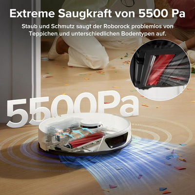 roborock S7 Max Ultra Saugroboter mit selbstentleerender/selbstwaschender/selbsttrocknender/selbstbe