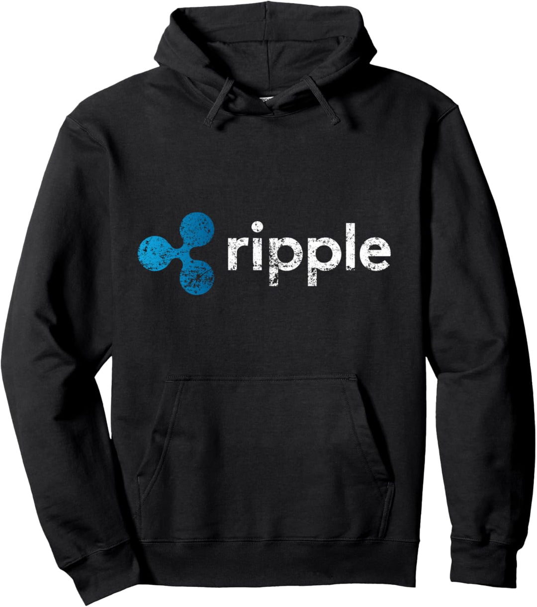 Ripple Logo Crypto XRP Coin Hodler Fan Pullover Hoodie