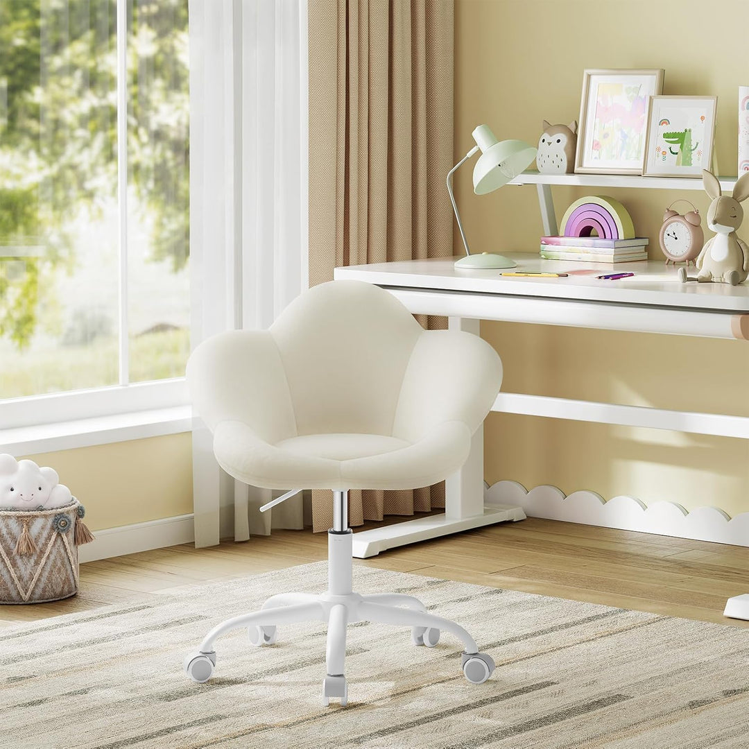 WOLTU Kinder Schreibtischstuhl, Schminktisch Stuhl, Bürostuhl, ergonomisch, höhenverstellbar, Samt,