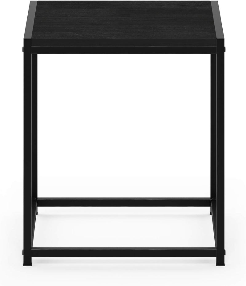 Furinno Camnus Beistelltisch mit 1 Ablagefläche, Holz, Schwarz, 40 x 40 x 45.29 cm Americano, Americ