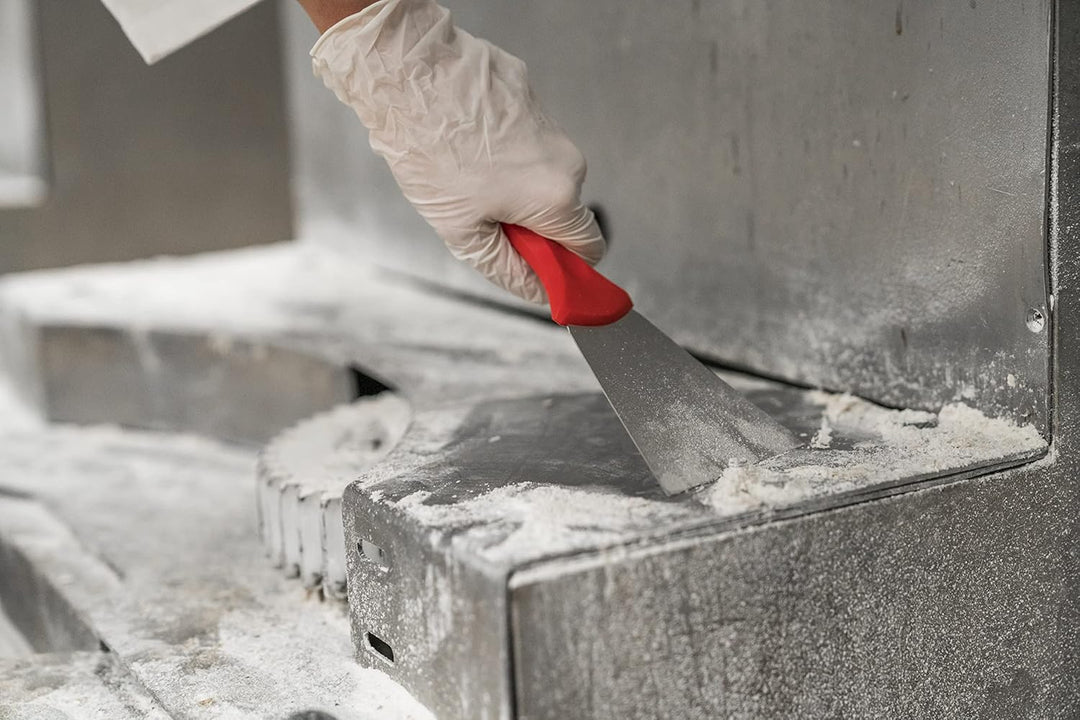 Vikan - Hygiene - Handschaber - Mit Edelstahlklinge - Rot - Breit, rot