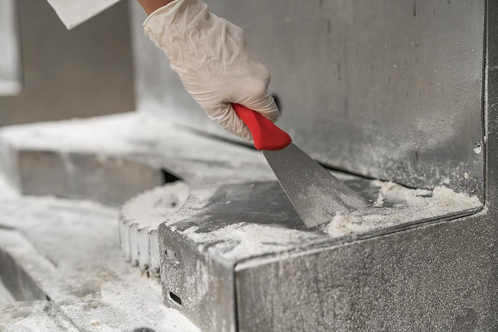 Vikan - Hygiene - Handschaber - Mit Edelstahlklinge - Rot - Breit, rot