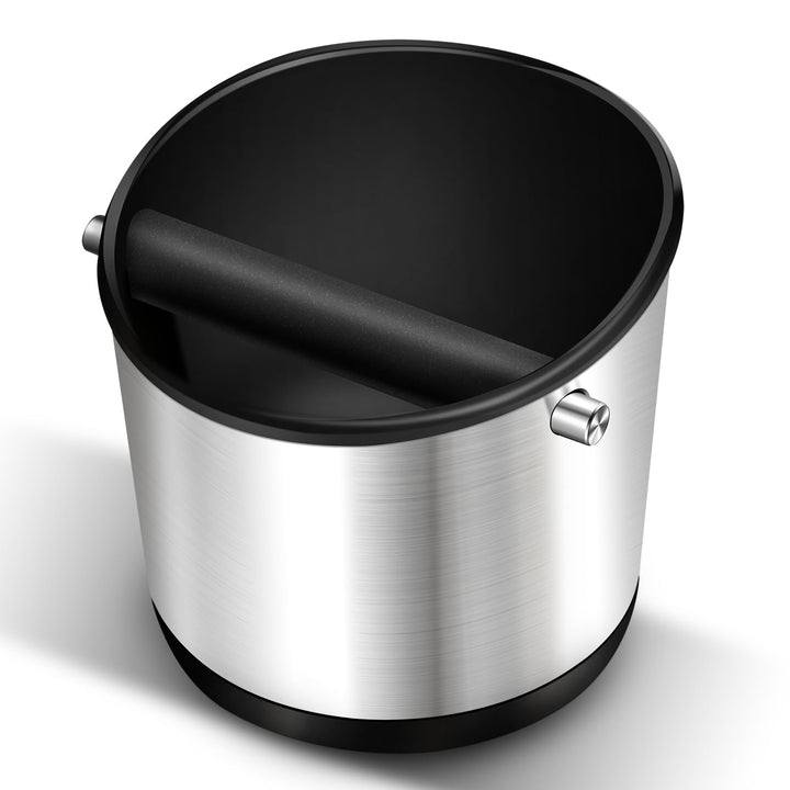 Abklopfbehälter für Siebträger Edelstahl, 1.2L Zweistoff-Material Knock Box für Ninja Sage, Kaffeesa