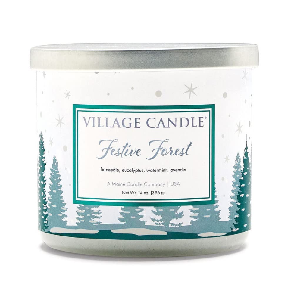 Village Candle Festive Forest 396g netto, (14oz), Brenndauer 50 Stunden