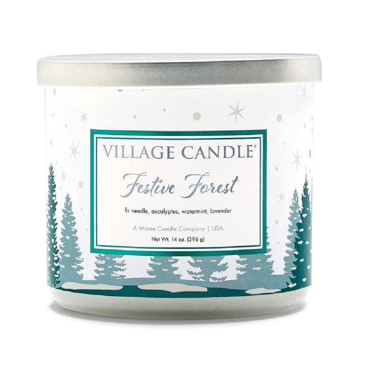 Village Candle Festive Forest 396g netto, (14oz), Brenndauer 50 Stunden