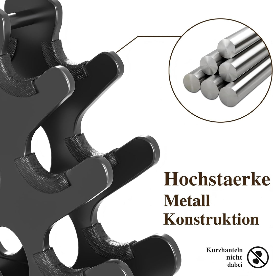 Hantelständer Hantelablage Metall Hantel ständer Kurzhantelständer Dumbbell rack 5-Unten, 5-Unten
