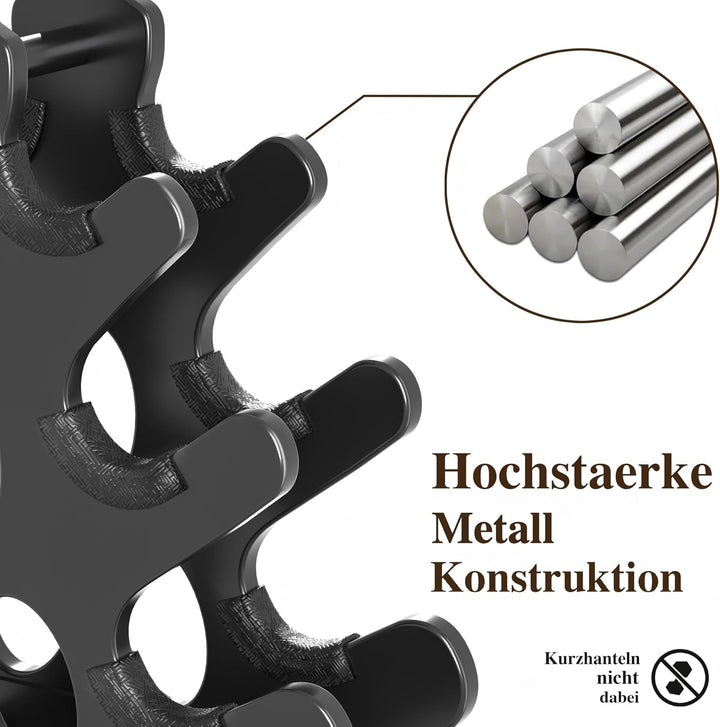 Hantelständer Hantelablage Metall Hantel ständer Kurzhantelständer Dumbbell rack 5-Unten, 5-Unten