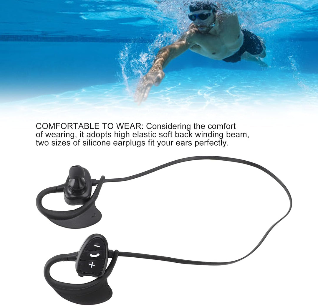 Schwimmkopfhörer, IPX8 Wasserdichte Ohrhörer Zum Schwimmen, Schwimmen, MP3-Player 5.0 In-Ear, Wasser