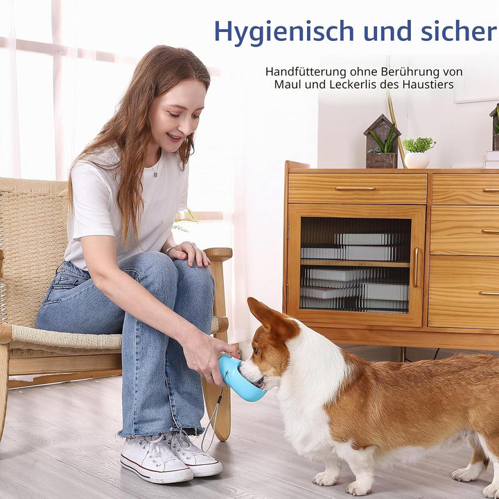 Colorday Futterspender für Haustiere, mit Klicker, Leckerli-Flasche, Leckerli-Beutel, für Training,