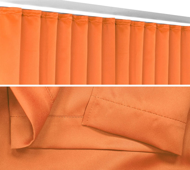 BEAUTEX Verdunkelungsgardine mit Kräuselband U-Band, Blackout Vorhang Blickdicht abdunkelnd, Grösse