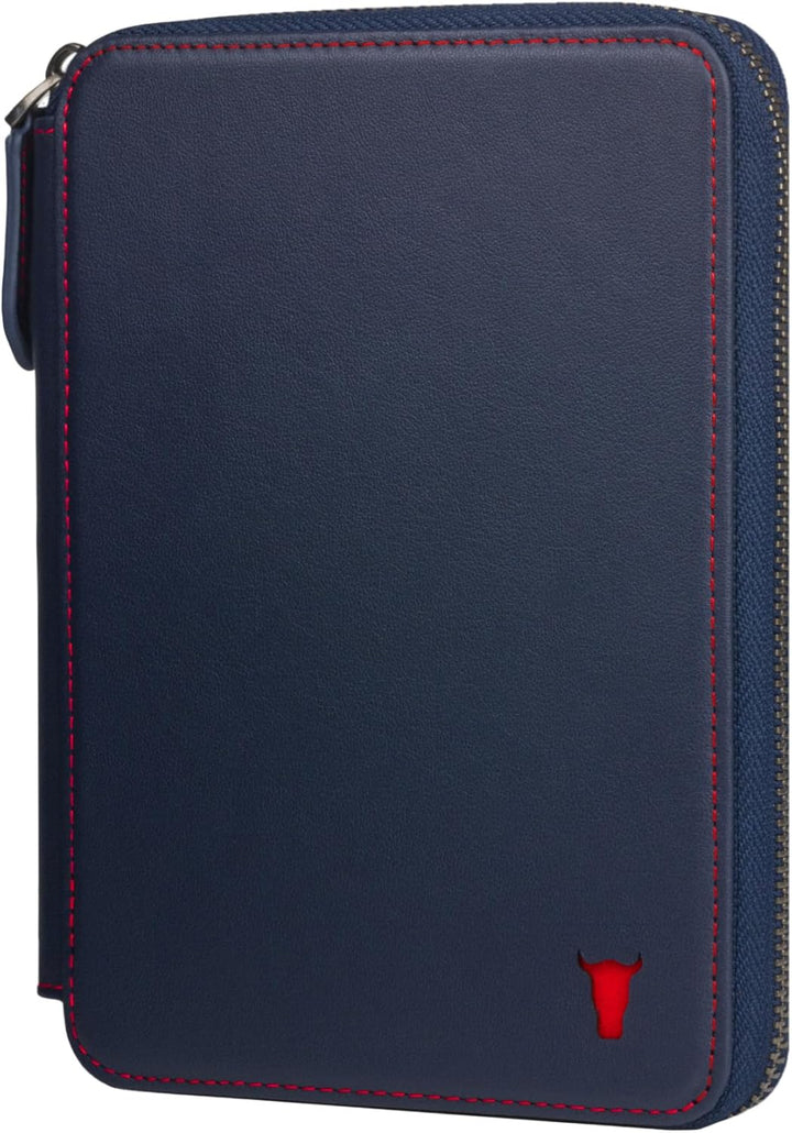 TORRO Reisebrieftasche - Reisebrieftasche aus echtem Leder mit Reisepasshalter und abnehmbarem Karte