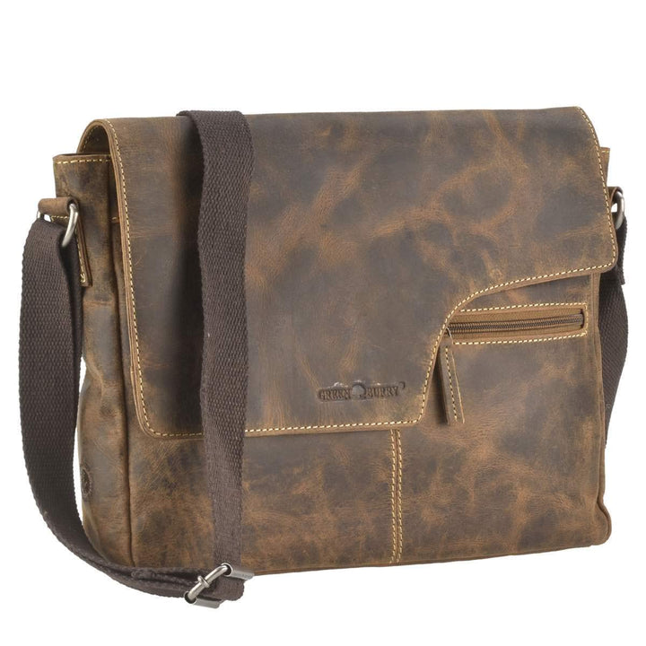 Greenburry Vintage Original Umhängetasche Leder 32 cm