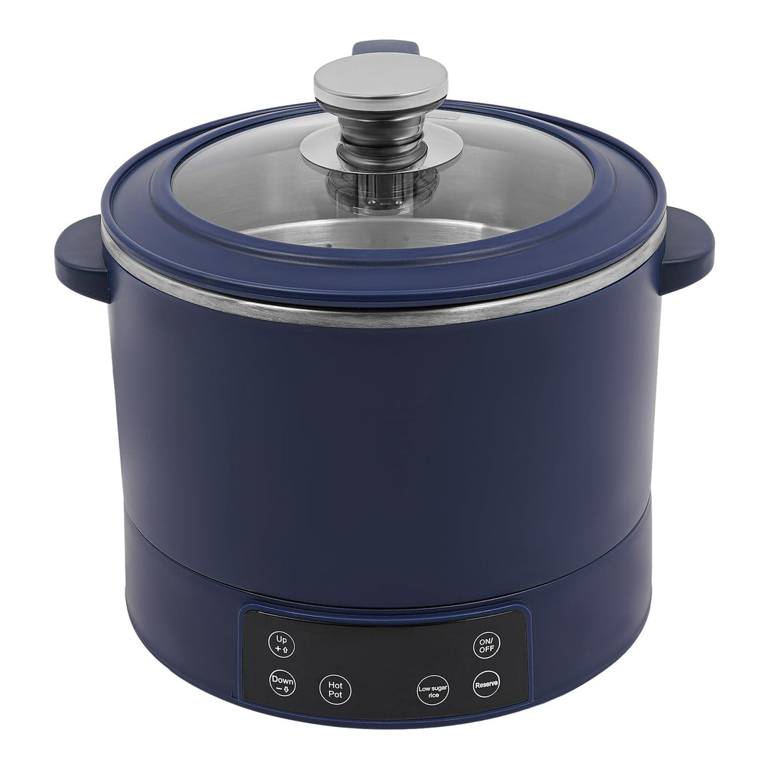 3L Elektrisch Reiskocher 1500W Multifunktionale Rice Cooker mit Buchungsfunktionen und Digitalanzeig