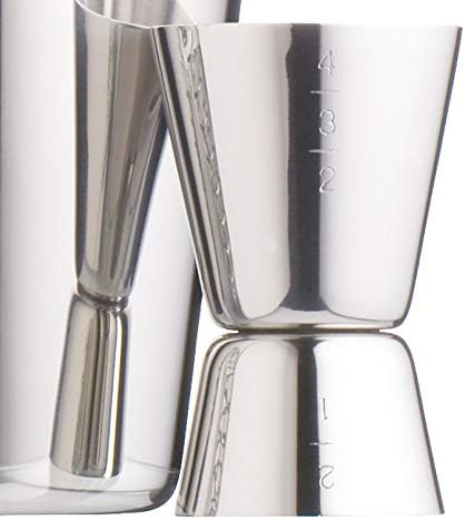 BAR CRAFT Cocktail-Set Edelstahl in Silber 3-teilig, 12 x 17 x 22 cm, 3-Einheiten