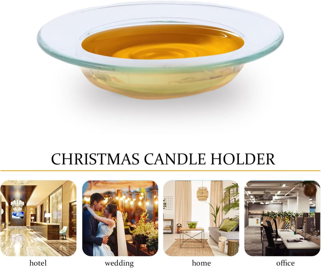 Cabilock 3Er Set Ersatzschalen Für Duftöl 4 Zoll Runde Glas Ölwärmerschalen Aromatherapie Kerzenwärm