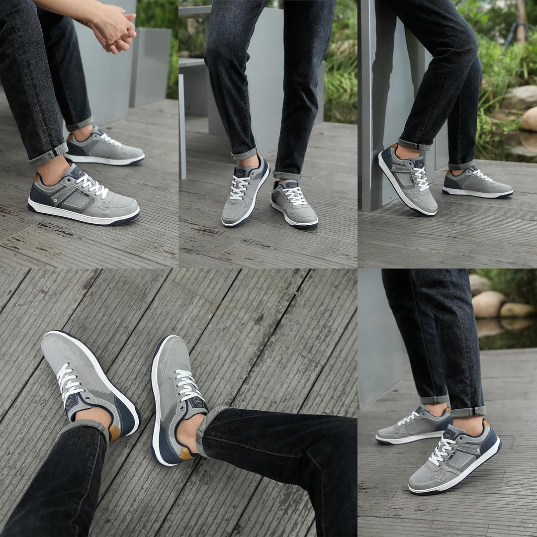 ARRIGO BELLO Freizeitschuhe Herren Sneaker PU Leder Walkingschuhe Atmungsaktive Athletic Formal Clas
