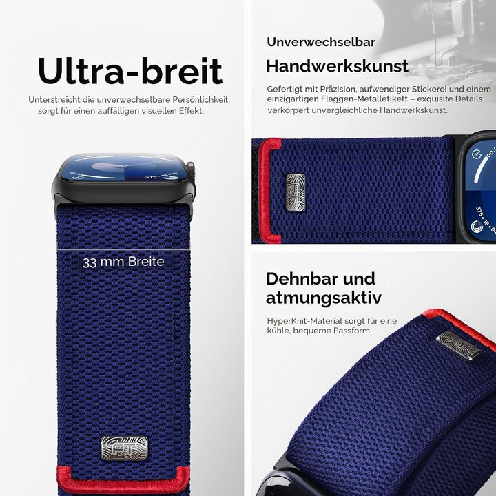 Tefeca Fortitude Elite Serie Ultrawide Armband Kompatibel mit Apple Watch Ultra/Ultra2 Serie 10/9/8/