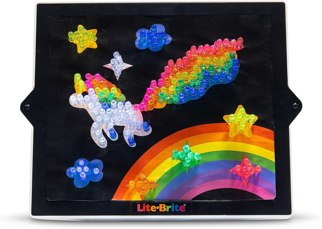 Basic Fun 2215 Lite-Brite Ultimate Classic, Light Up Drawing Board, LED Drawing Board with Colours,