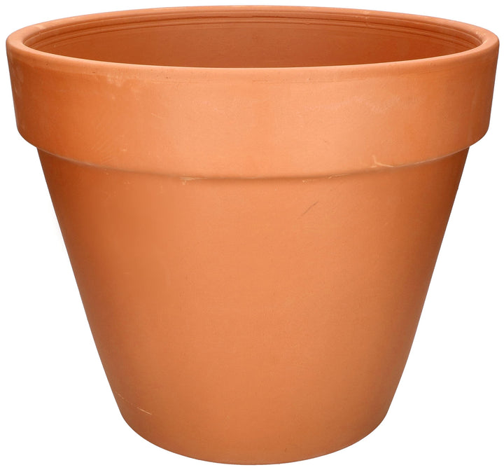 KOTARBAU® Blumentopf aus Terrakotta ⌀ 43 cm Übertopf mit Rand für Innenräume und Gärten, Terrakotta