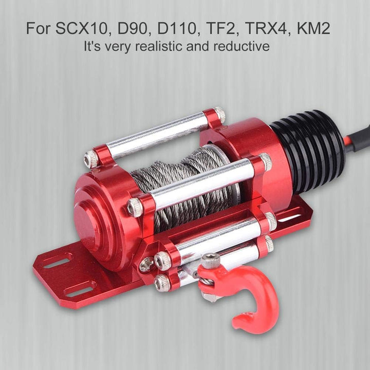 RC Winch, 1:10 Crawler Climbing Cars Elektro-Metall für SCX10 D90 D110 TF2 KM2