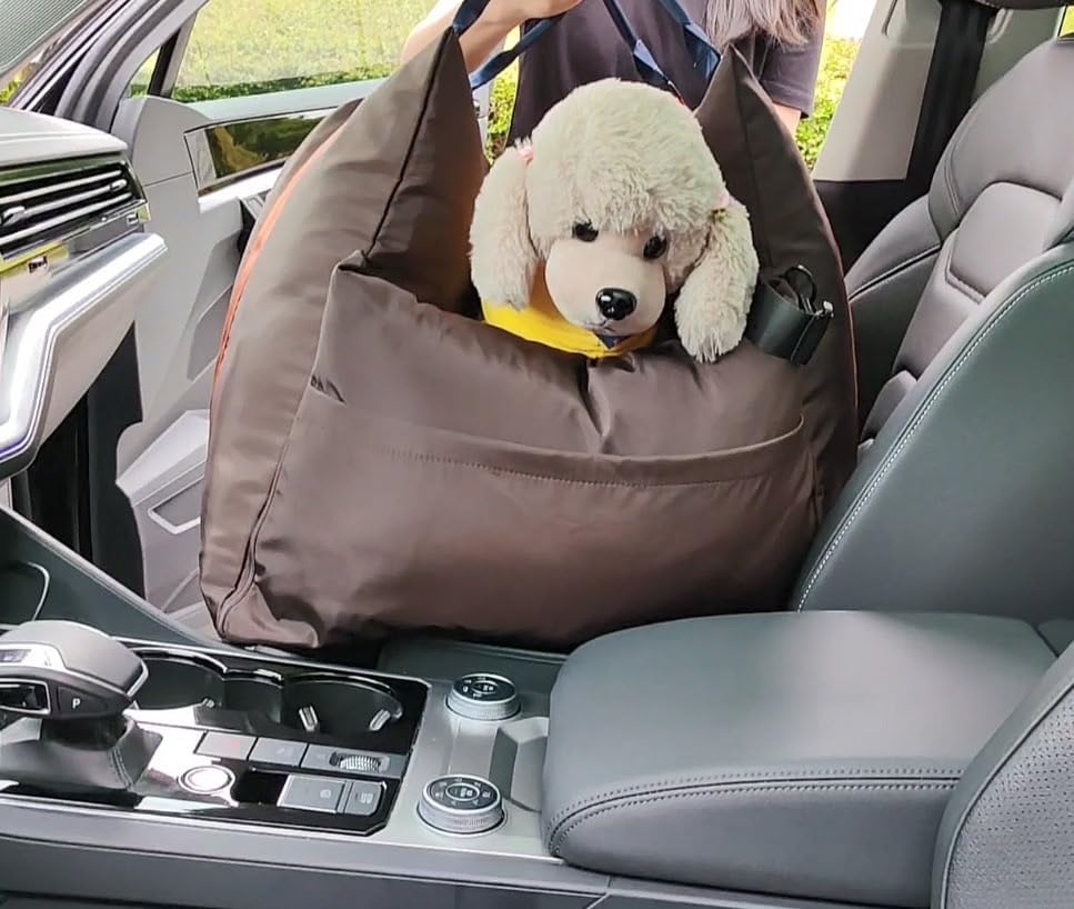 MIM0S Hunde Autositz: Universal-3in-1 Lösung für vordere und hintere Sitze. Geeignet für kleine bis